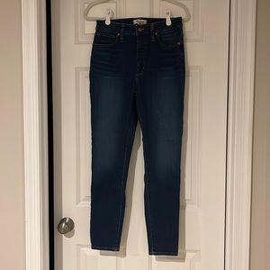 Madewell Curvy High-Rise Skinny Jeans with Tencel size 28 Regular